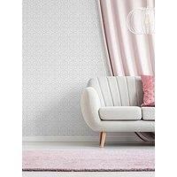 Superfresco Paintable Vintage Small Squares Geometric White Wallpaper 12011