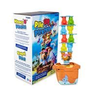 TOMY Pile Up Pirates Stacking Game, Children's Action Board Game, Family & Preschool Kids Game, Action Game for Children 5, 6, 7 & 8 Year Old Boys & GIrls & Adults