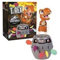 TOMY Games Pop Up Trex Classic Children/'s Action Game, Family & Preschool Kids Game, Jurassic World Games, Action Game for Children 4, 5, 6, 7, 8 Year Old Boys & Girls & Adults, Multicoloured, T73290