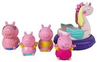 Tomy TOOMIES PEPPA PIG BATH SET Baby Toddler Bathtime George Pig Toy BN