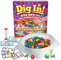 Drumond Park T73478 Dig In , Family Board Games for 2-4 Players, 3 in 1 Tabletop Games For Adults And Kids Suitable From 5+ Years