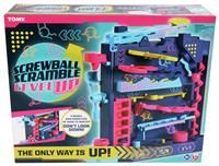 TOMY Games Screwball Scramble Level Up - Gravity Defying Vertical Obstacle Course Marble Run - Logic and Hand-eye Coordination Puzzle Games - Educational Toys for 5 Year Olds and Up