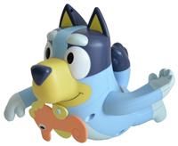 TOMY Toomies Swimming Bluey - Toddler Bath Bluey Toy with Pull String Seahorse, Swims on Front and Back - Interactive Water Play Bluey Toys - Baby Bath Toys and Swimming Pool Toys for +18 Months Old