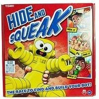 TOMY Hide and Squeak Robots, Robot Building Scavenger Hunt Game forKids, Active Indoor Games, Kids Games for 4 Year Olds and Older