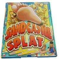 TOMY Sandcastle Splat - The Sand Splatting, Castle Building Race Board Game - Suitable for 2-4 Players Ages 5+ Years Old