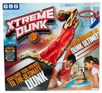 TOMY Xtreme Dunk Basketball Game, Slam Dunk Action Toy for Kids, Launchpad with Adjustable Aim, Trick Shot Hoop Challenge, Includes Alley-Oop Stand, Ages 6+, 1 to 4 Players, No Batteries Required