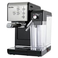 BREVILLE One-Touch VCF107 Coffee Machine - Black & Chrome