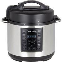 Crock-Pot Express Pressure Cooker CSC051, 12-in-1 Programmable Multi-Cooker, Slow Cooker, Steamer and Saute, 5.6 Litre, Stainless Steel