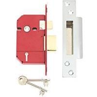 Union Sashlock Sash Lock 68mm Satin Chrome BS3621 Insurance Approved NEW, BOXED