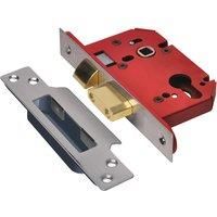 Union JL22EUS SS 3.0 StrongBOLT Euro Cyl  75mm Stainless Steel