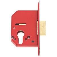 Union 63mm Euro profile cylinder Deadlock  Satin Stainless Steel