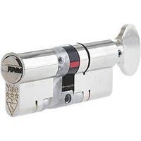 Yale B-YS3-3535NT Anti-Snap 3 Star Euro Thumbturn Cylinder, High Security, 35:35 (70mm), Nickel Finish