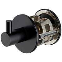 Union Jigtech Schema Orka Bathroom Turn & Release Handle Matt in Black Steel