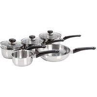 Morphy Richards Equip 5-Piece Pan Set - Stainless Steel