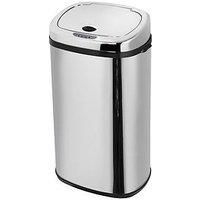 Morphy Richards Chroma Square Sensor Bin with Infrared Technology, Stainless Steel, 42 Litre