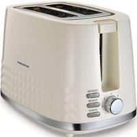 Morphy Richards 220022 Dimensions 2 Slice Toaster Cream -1 Year Guarantee