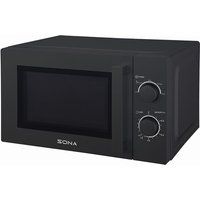 Sona 20L 700W Free Standing Microwave, Black