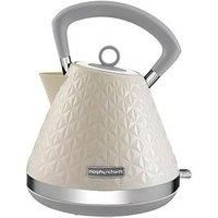 Morphy Richards Vector 1.5 Litre Pyramid Kettle Traditional Kettle Cream 108132