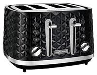 Morphy Richards Vector 4 Slice Toaster 248131 Black Four Slice Toaster Black Toaster