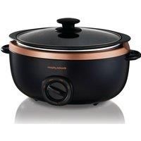 MORPHY RICHARDS Evoke Sear & Stew 461016 Slow Cooker  Black & Rose Gold