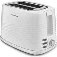 Morphy Richards 220029 Dune 2 Slice Toaster Defrost and Re-Heat Settings, Plastic, White