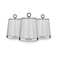 Morphy Richards Dimensions Set Of Three Storage Canisters &Ndash; White