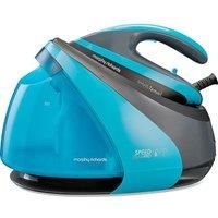 MORPHY RICHARDS Speed Steam Pro Intellitemp 332103 Steam Generator Iron Black & Teal