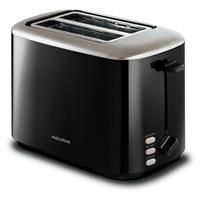 Morphy Richards 222064 Black Equip 2 Slice Stainless Steel Toaster, 800 W, Black