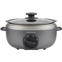 Morphy Richards 460022 Sear and Stew 3.5 Litre Oval Slow Cooker Titanium