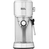 Morphy Richards Traditional Pump Espresso - Compact - 15 bar - Milk Frothing Wand - Stainless Steel - 172022