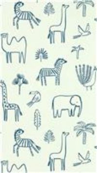Harlequin Wallpaper - Funky Jungle in Navy - 112630 - RRP £37.00