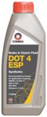 Comma BF4ESP1L DOT 4 ESP 1L Synthetic Brake Fluid