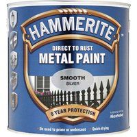 Hammerite 5084897 Metal Paint: Smooth Silver 2.5Ltr