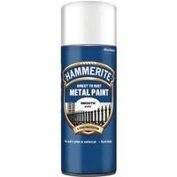 Hammerite Direct to Rust Metal Paint Aerosol Smooth White Finish 400ML