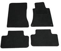 AoE Performance Mercedes C Class (W203) 2000 Onwards Black Tailored Deluxe Floor Car Mats Set (Will Not Fit Automatic)