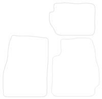 Sakura SS3482 Car Floor Mat Black Tailored Deluxe Carpet Set of 4