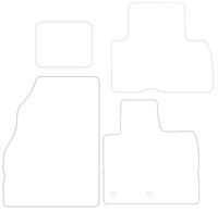 Sakura SS3566 Car Floor Mat Black Tailored Deluxe Carpet Set of 5