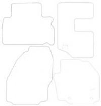Ford Galaxy Graphite - Luxury Mats 2 Clips (Ss7137)