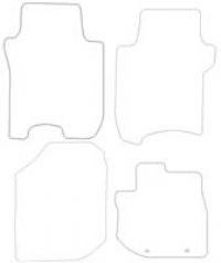 Honda Jazz Graphite  Luxury Mats 2 Clips (Ss7161)