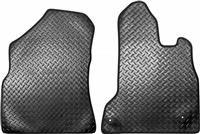 Sakura SS7028 Tailored Van Mats, Black Rubber, Black Trim
