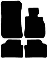 Halfords Bmw 3 Series - Set Of 4 Standard Car Mats 2 Clips (Ee0091)
