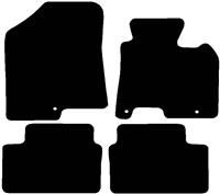 Halfords Hyundai I30  Set Of 4 Standard Car Mats 3 Clips (Ee0385)