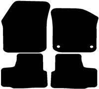 Halfords Volkswagen Up  Set Of 4 Standard Car Mats 2 Clips (Ee1111)