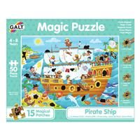 Galt Toys, Magic Puzzle - Pirate Ship, Magic Jigsaw Puzzle, Ages 4 Years Plus