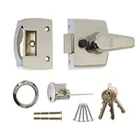 ERA 1430-37-1 40mm High Security Replacement Nightlatch - Chrome Effect Body