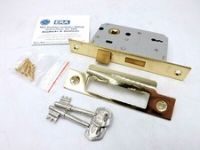 ERA 3 LEVER DEADLOCK BRASS EFFECT 76MM (3") 572-31 - POSTAGE & VAT INCLUDED