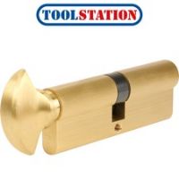 ERA 6 Pin Euro Thumbturn Cylinder 45-45mm Brass