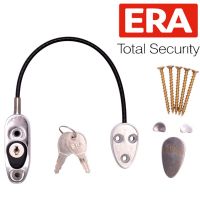 ERA Locking Cable Restrictor Flexible Window/Door Baby Child Proof Safety Lock