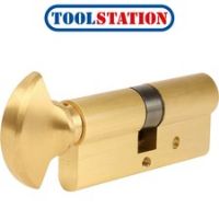 ERA 1 Star 6 Pin Euro Thumbturn Cylinder 45-35mm Brass
