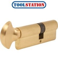 ERA 6 Pin Euro Thumbturn Cylinder 35-45mm Brass